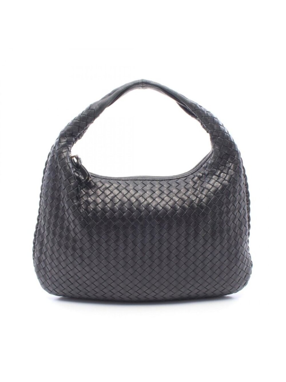 Bottega Veneta Shoulder Bag Intrecciato Black Leather